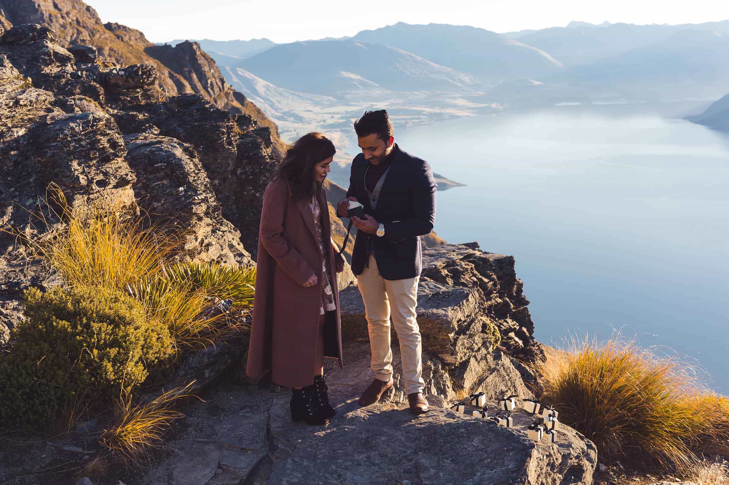 surprise mountain top proposal