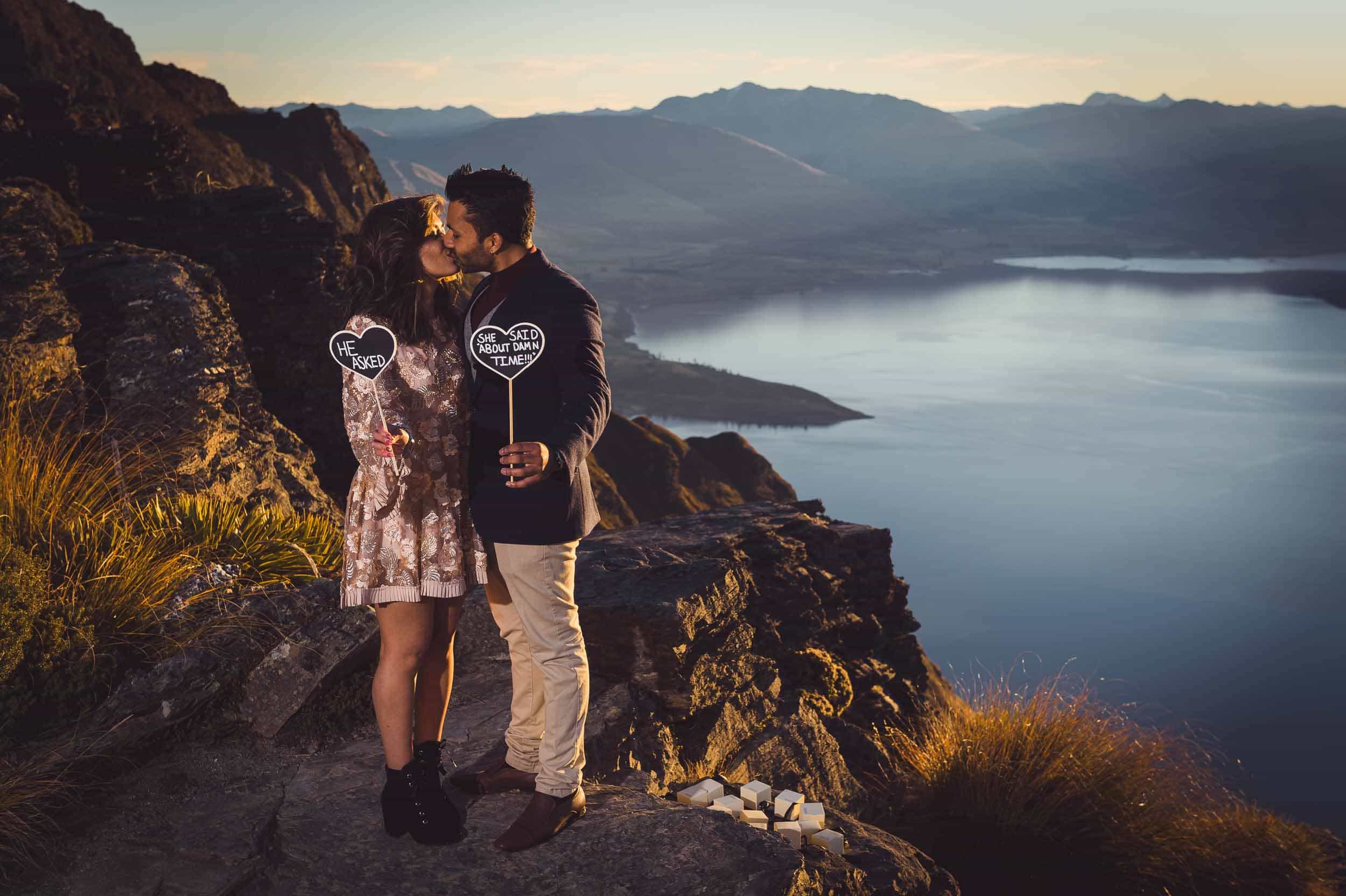 surprise mountain top proposal