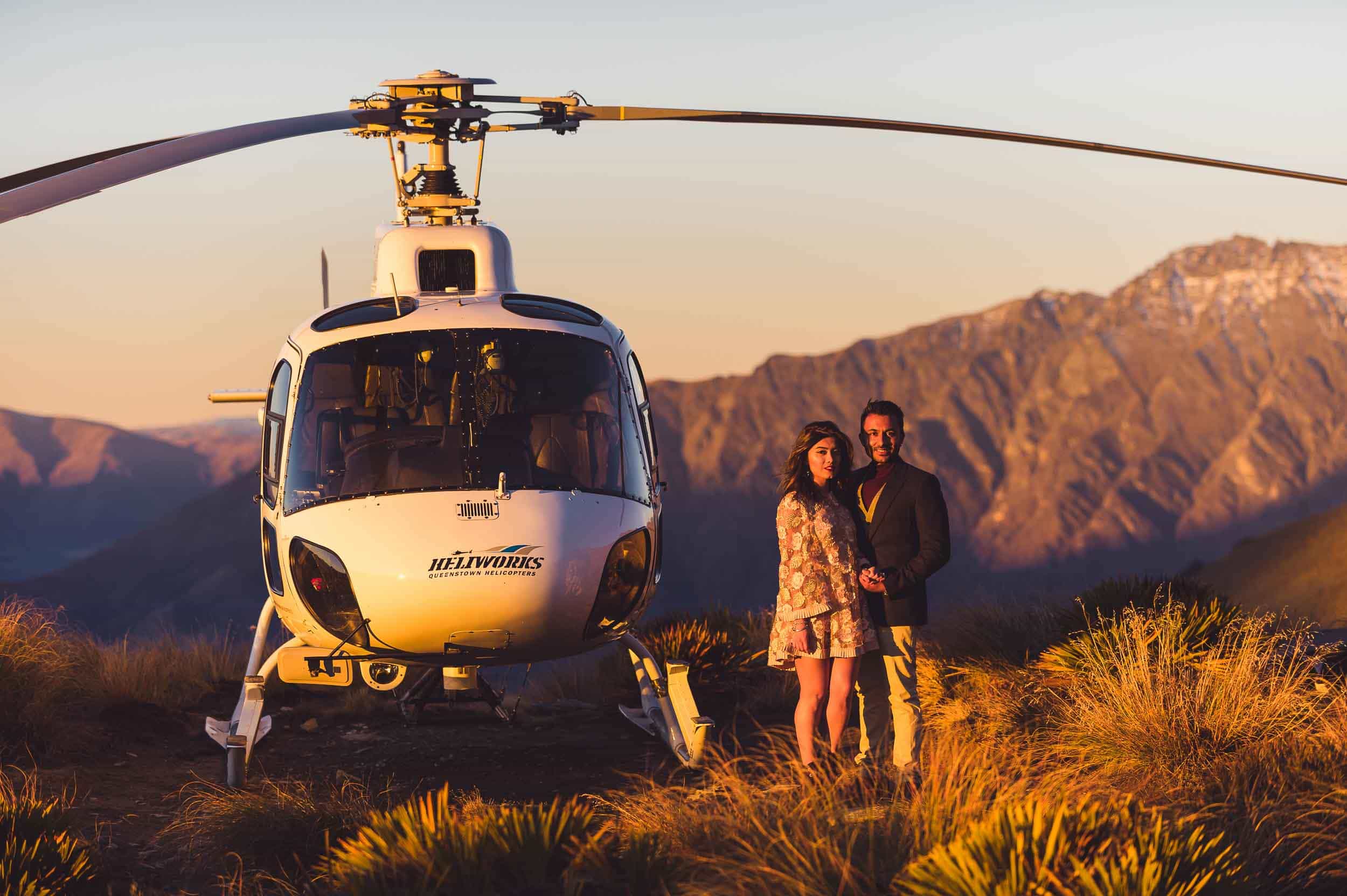 blog post featured image amazing queenstown heli wedding photos Queenstown Engagement Photography Queenstown heli wedding photos Roshan + Sujata | Surprise Mountain Top Proposal fallon photography