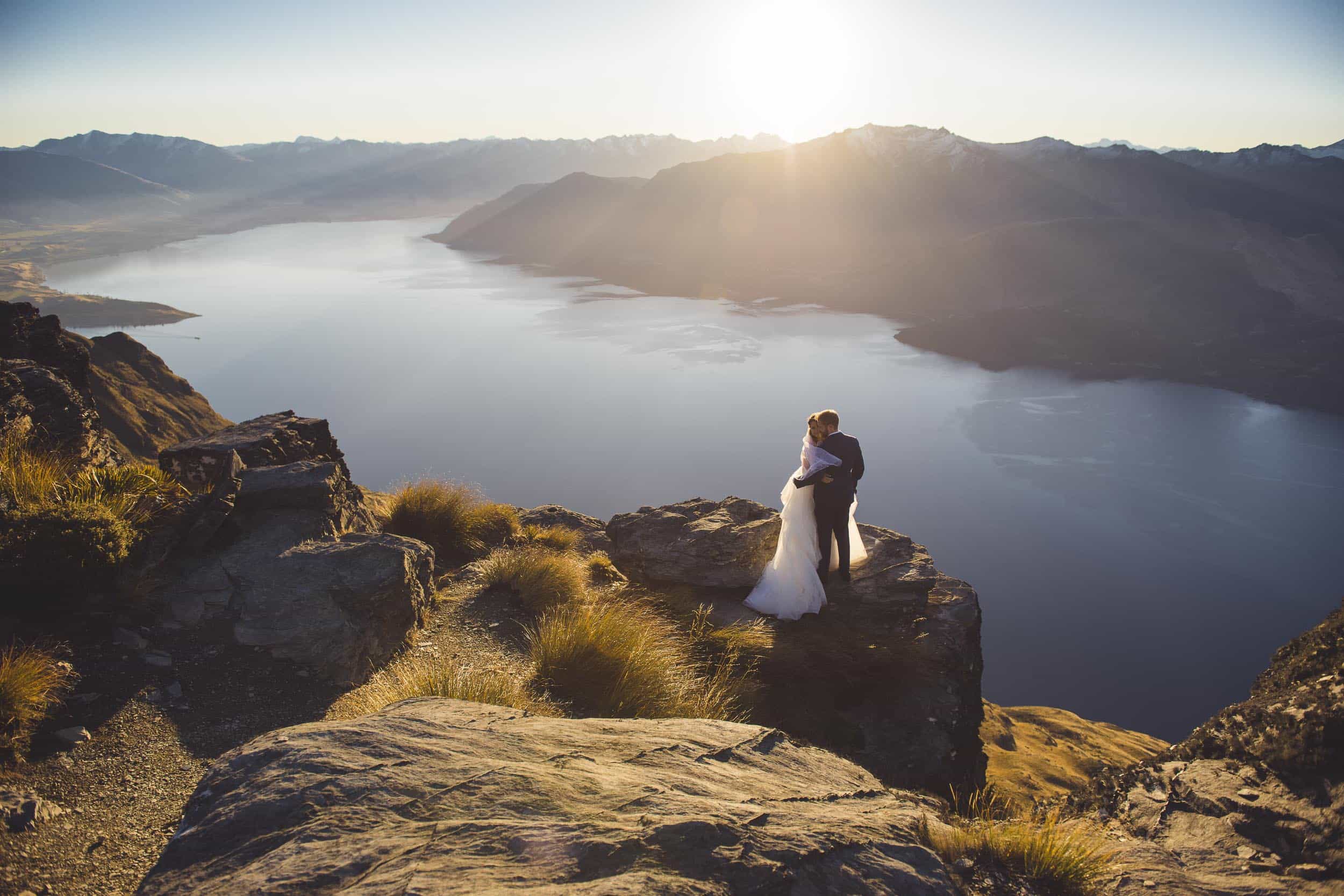 queenstown wedding heli photo flight cecil peak the ledge