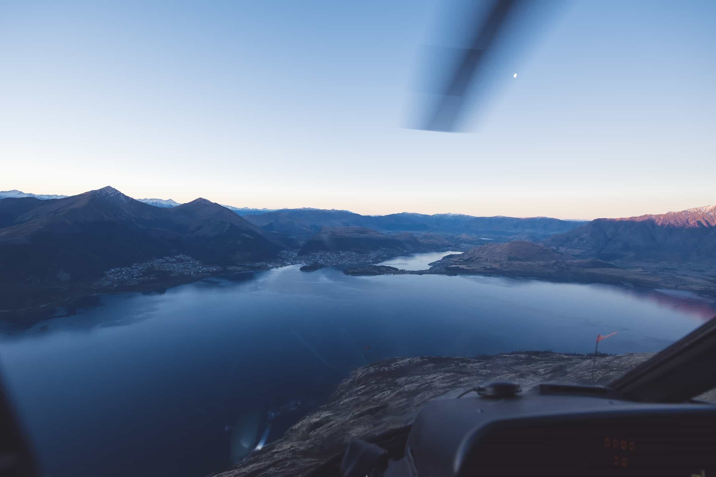 queenstown wedding heli photo flight cecil peak the ledge