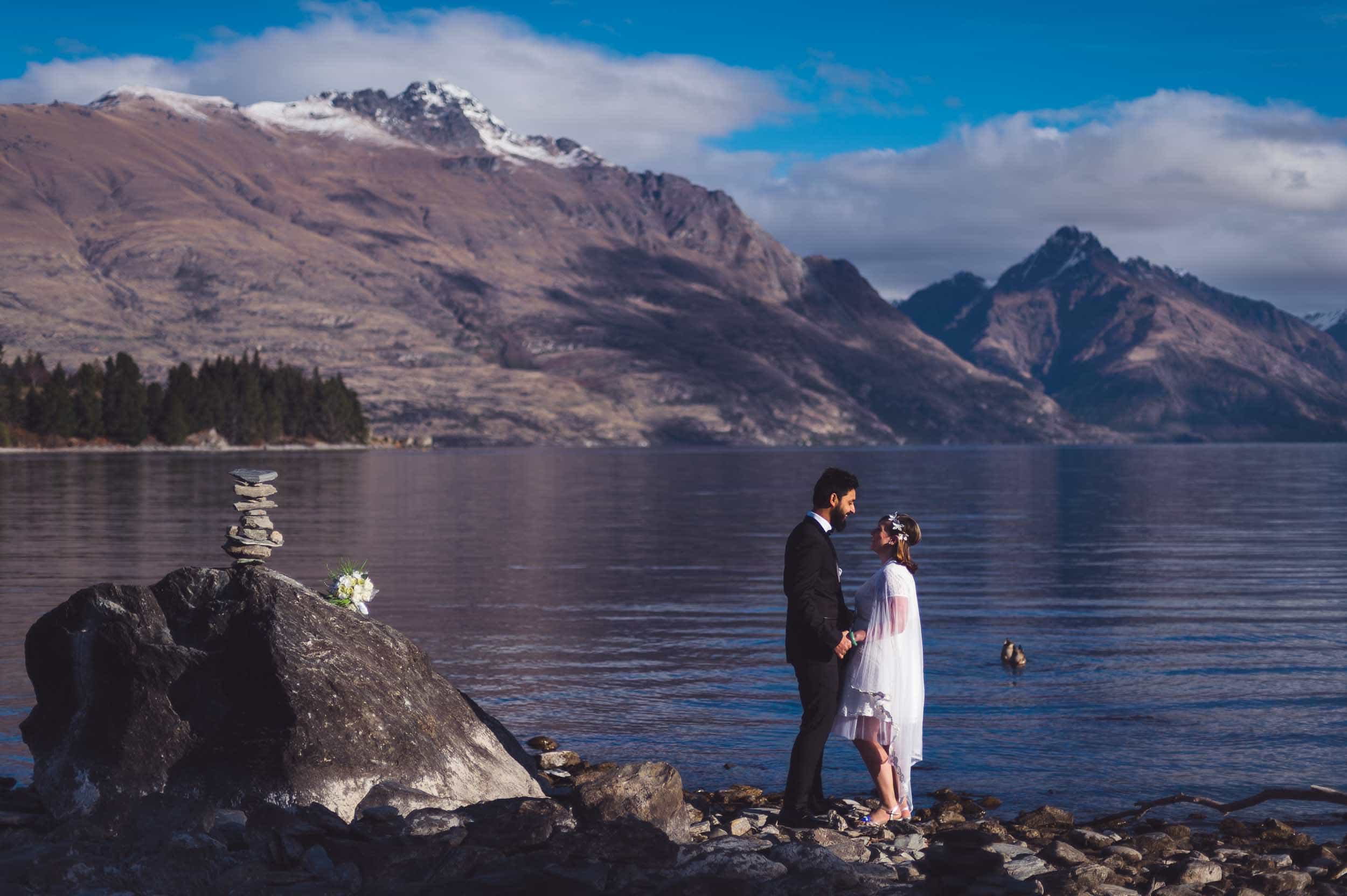 queenstown winter wedding