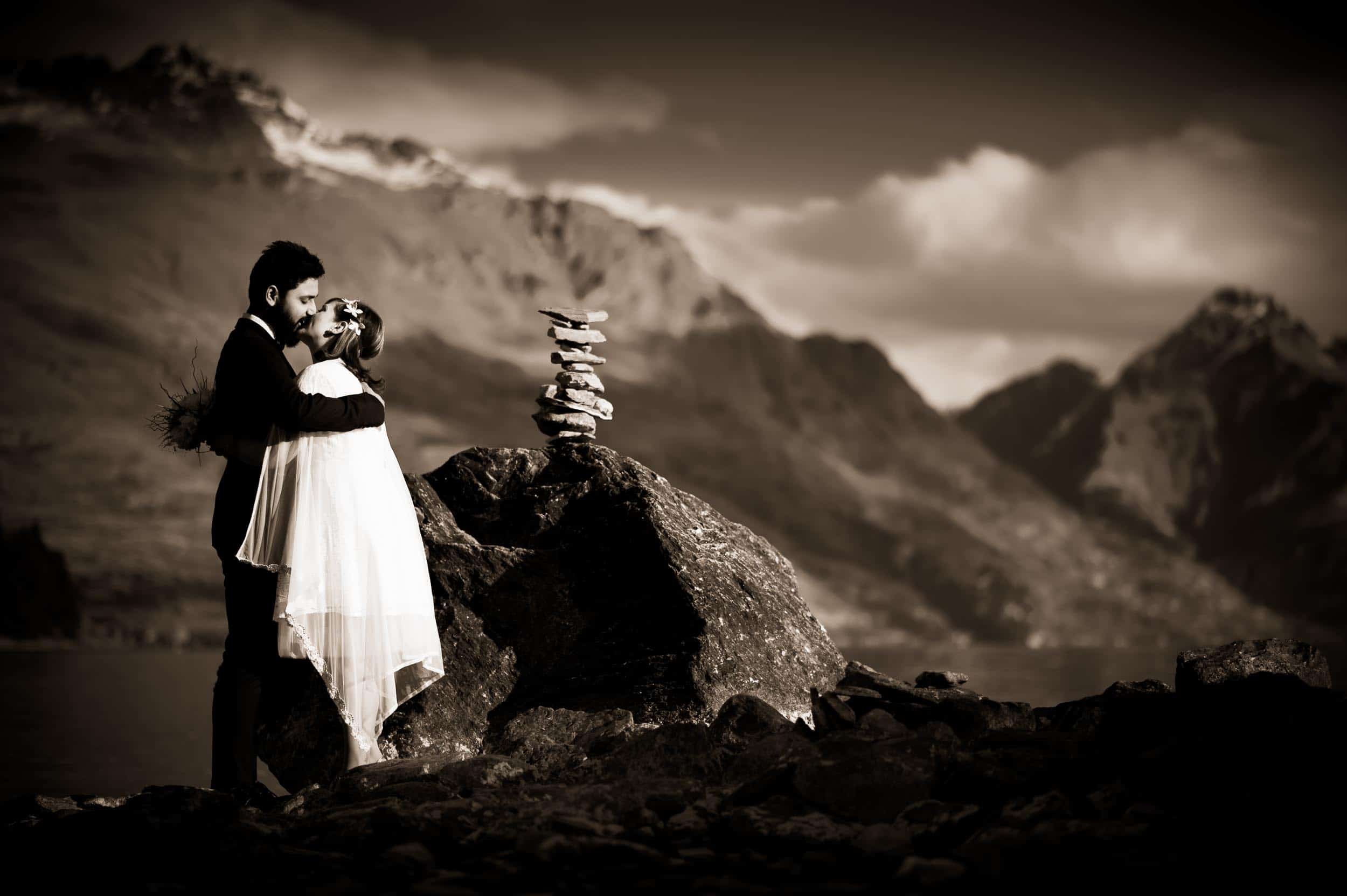 queenstown winter wedding