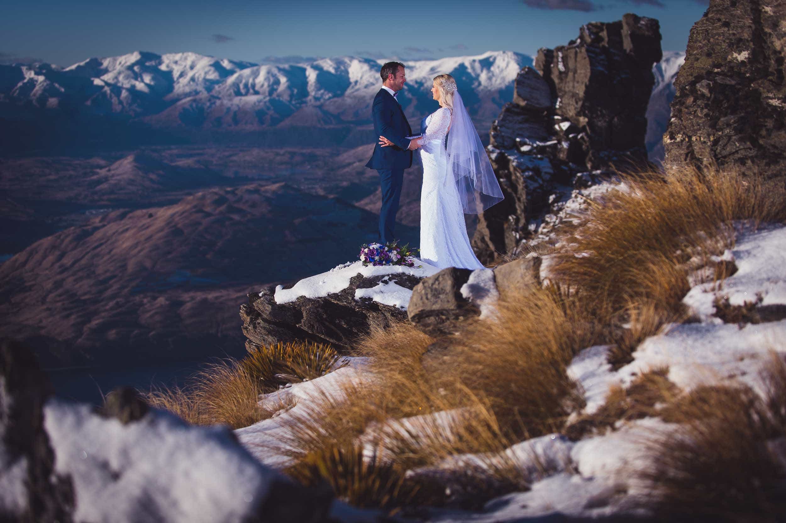 blog post featured image Kestin + Chris | Queenstown Midwinter Elopement fallon photography Bob's Cove Elopement