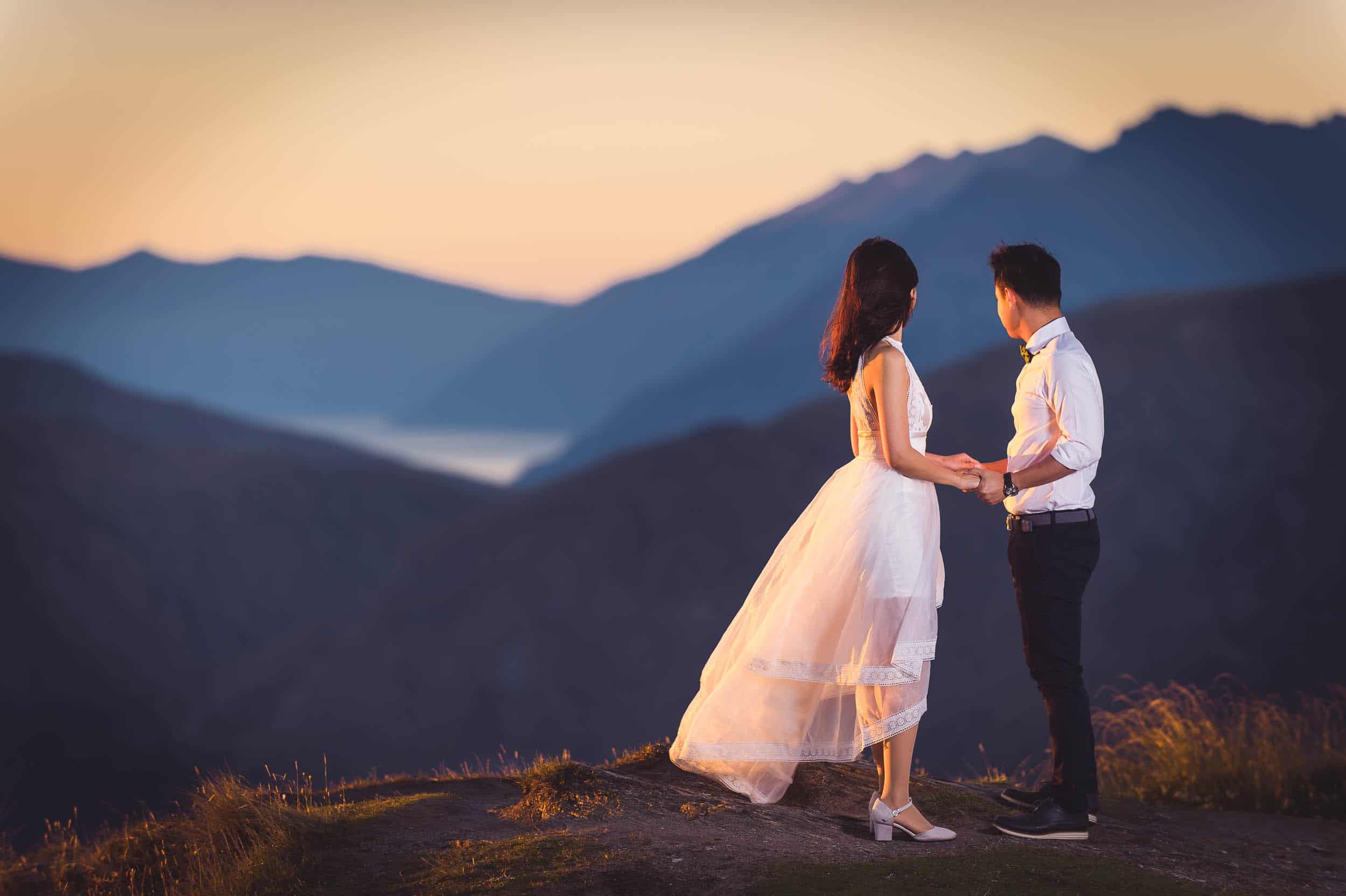 Coronet Peak Sunrise Pre-wedding shoot