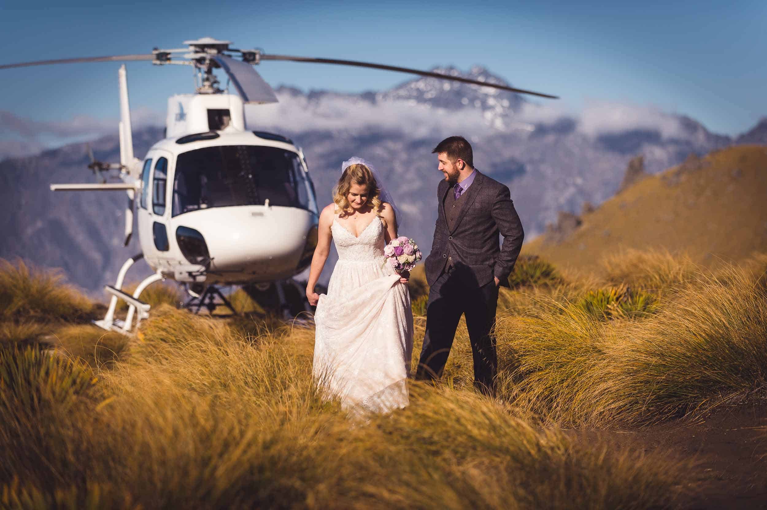 Queenstown Autumn Heli Wedding Kaia & Blake Heliworks