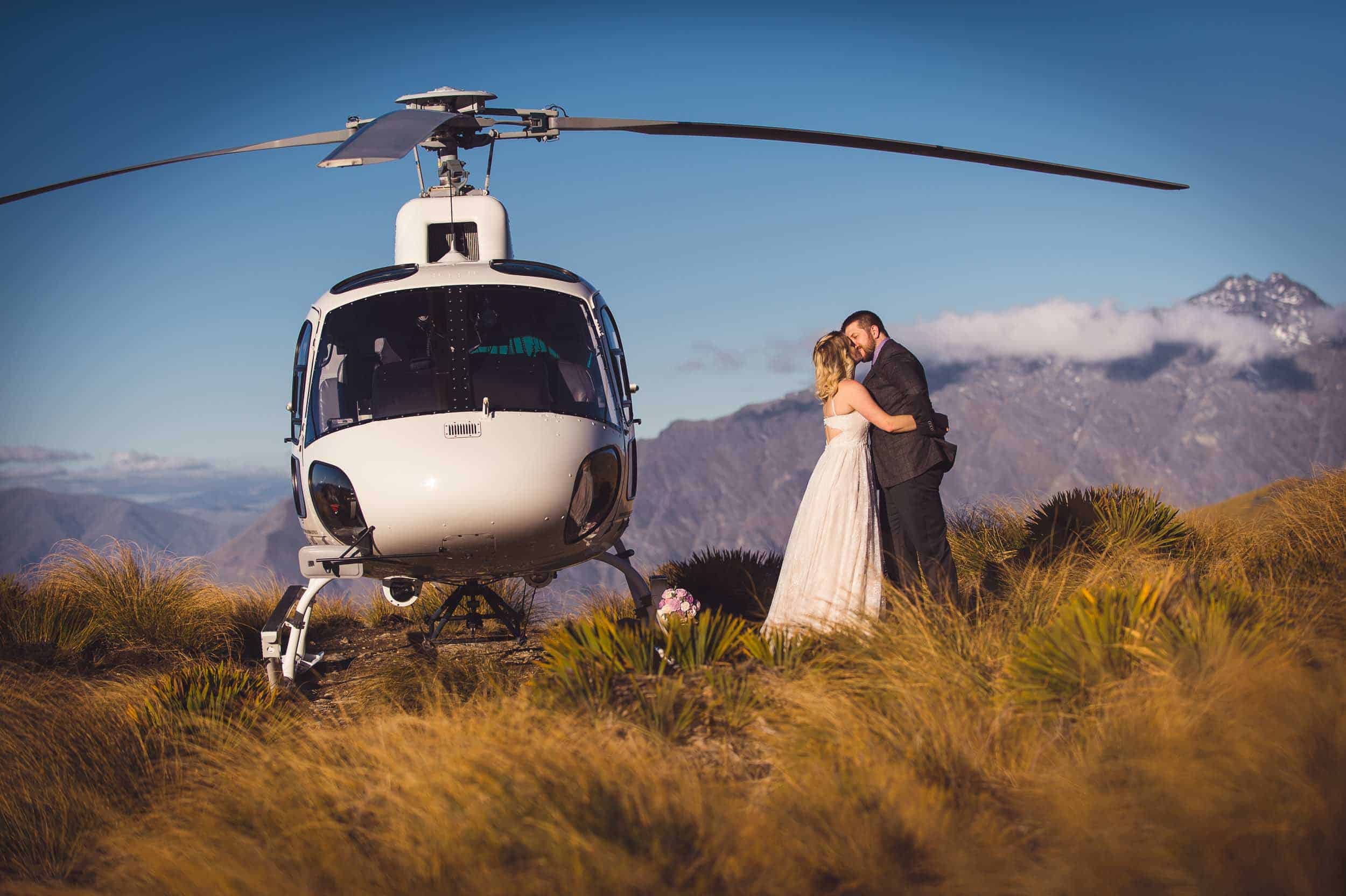 Queenstown Autumn Heli Wedding Kaia & Blake Heliworks