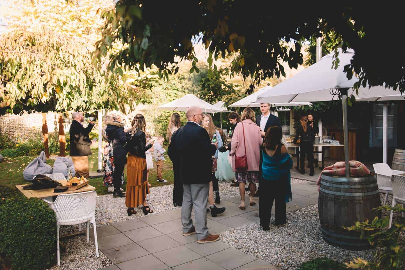 Sam and Kirk's elopement wedding reception at Akarua Wines and kitchen by artisan