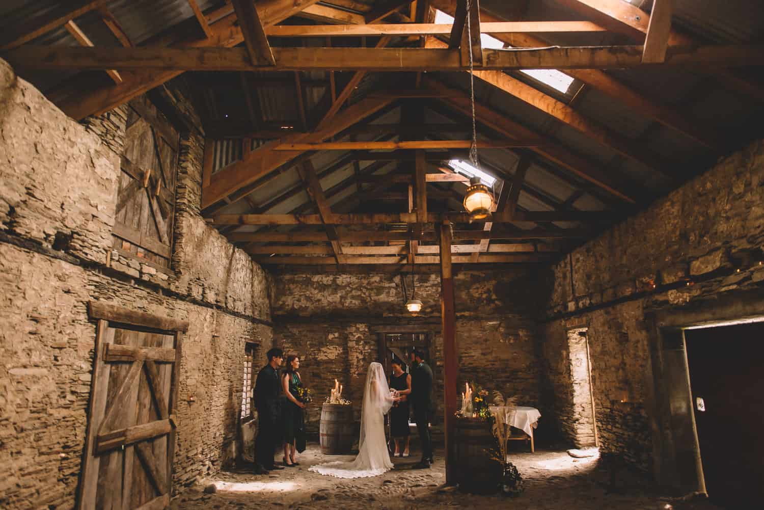 diy queenstown elopement thurlby domain stables